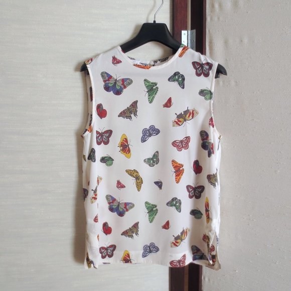 Equipment Tops - Equipment Femme Silk Butterfly Print Lyle Blouse Top
